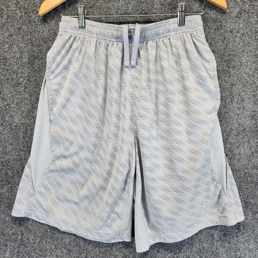 Nike Shorts Men's Medium Dri-Fit Gray Athletic Training Activewear Athleisure